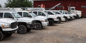 fleet of trucks